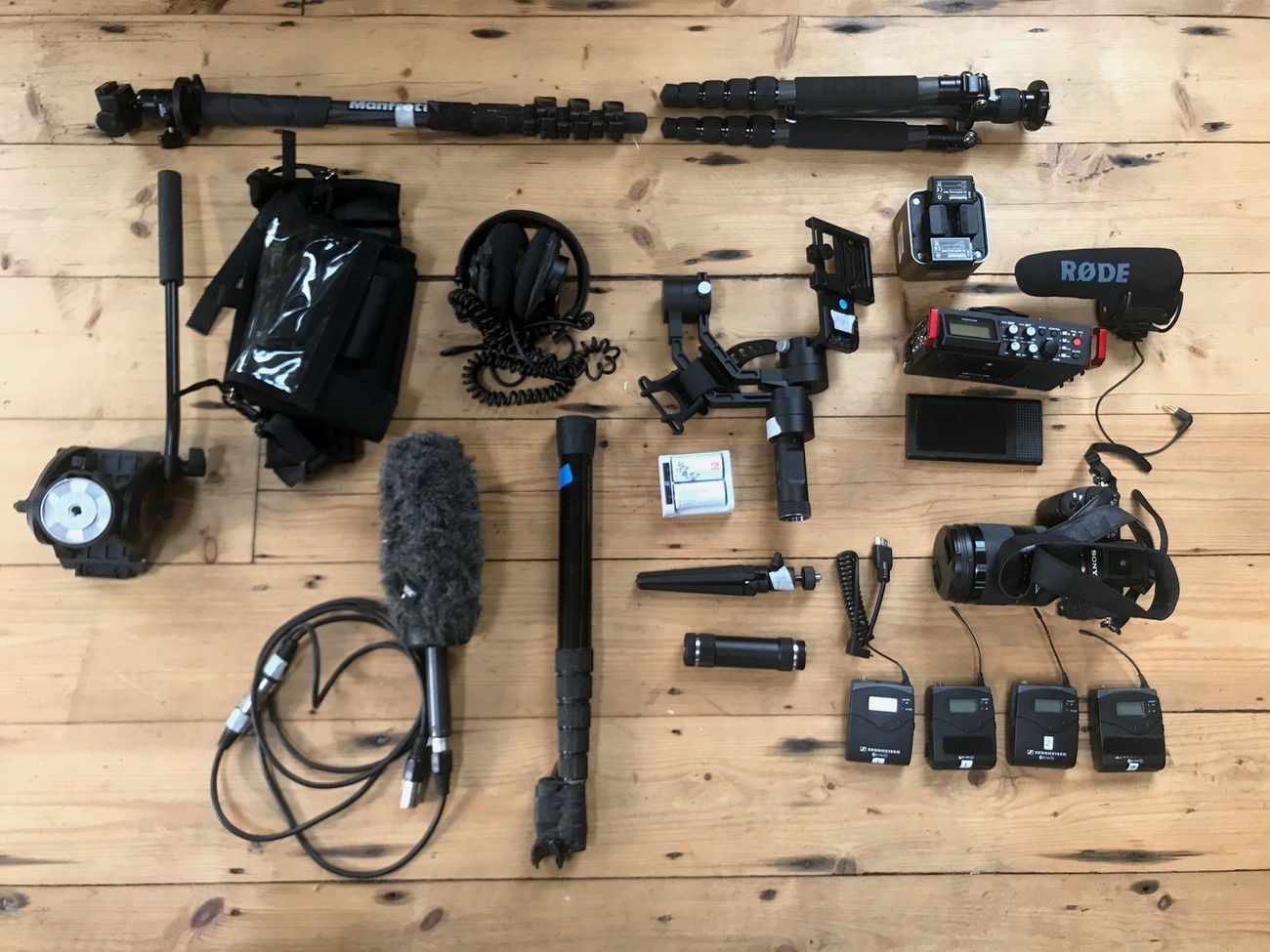 Full shooting kit - sony a7s ii 6 ch soung kit t/c synched