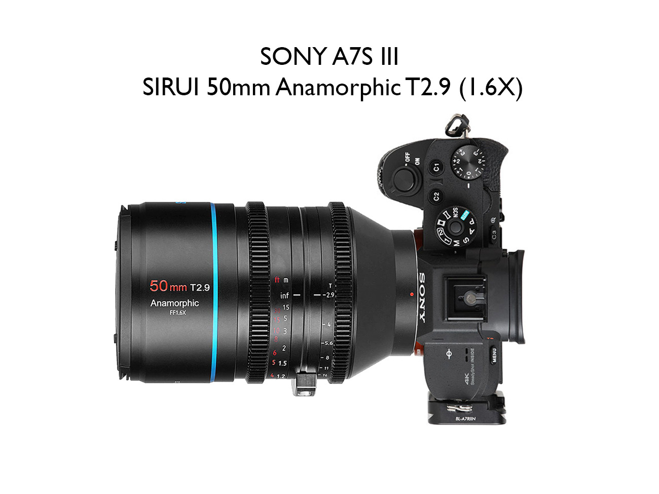 Sony a7s iii - 50mm anamorphic sirui t2.9 (1.6x) 