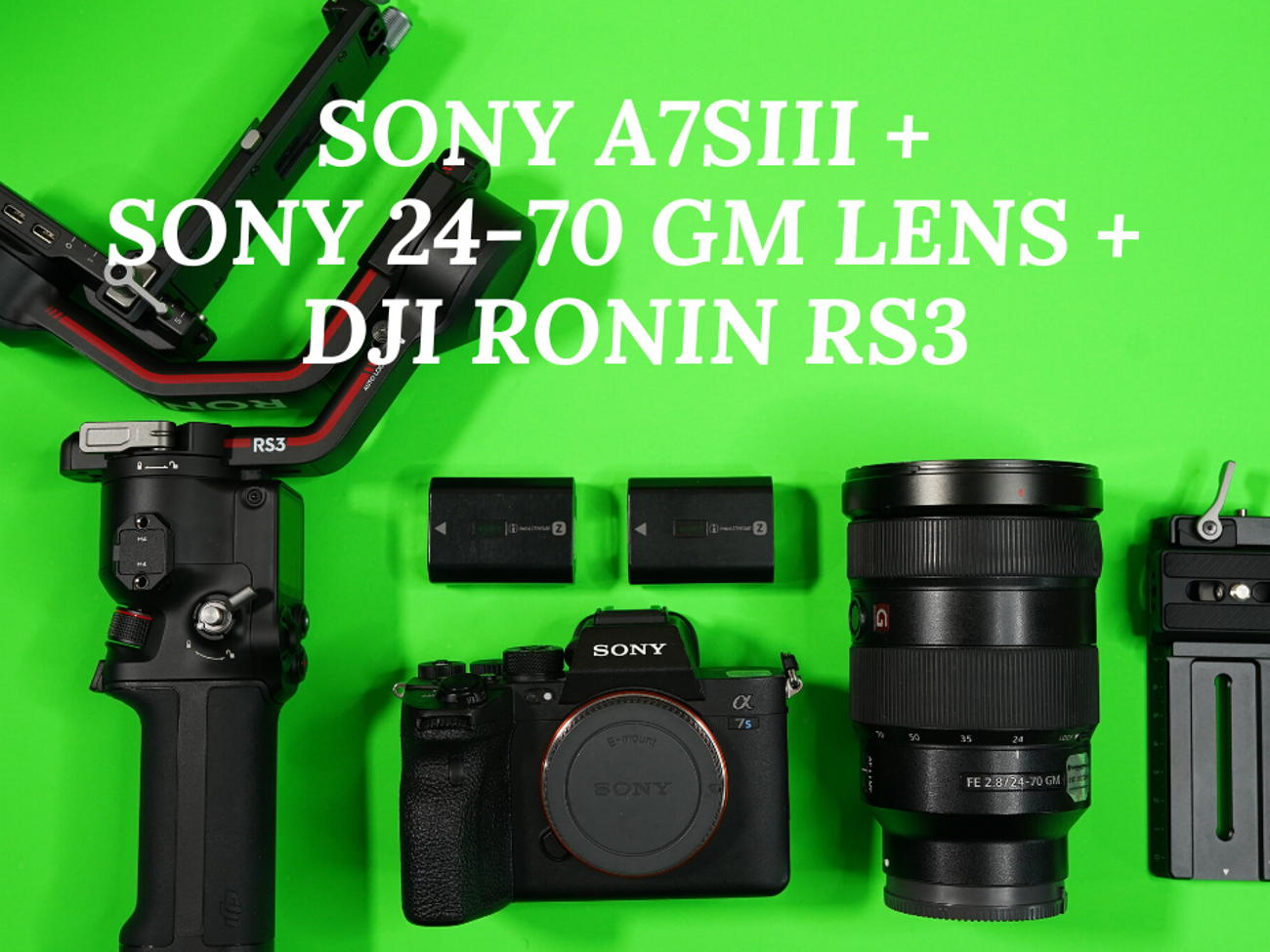 Sony a7s iii + sony 24-70 f2.8 lens + dji ronin rs3 a7siii a7s a7s3