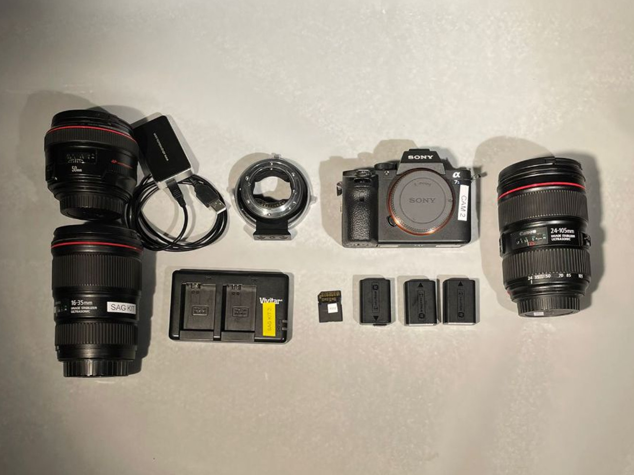 Sony a7s mark ii camera kit - with lenses