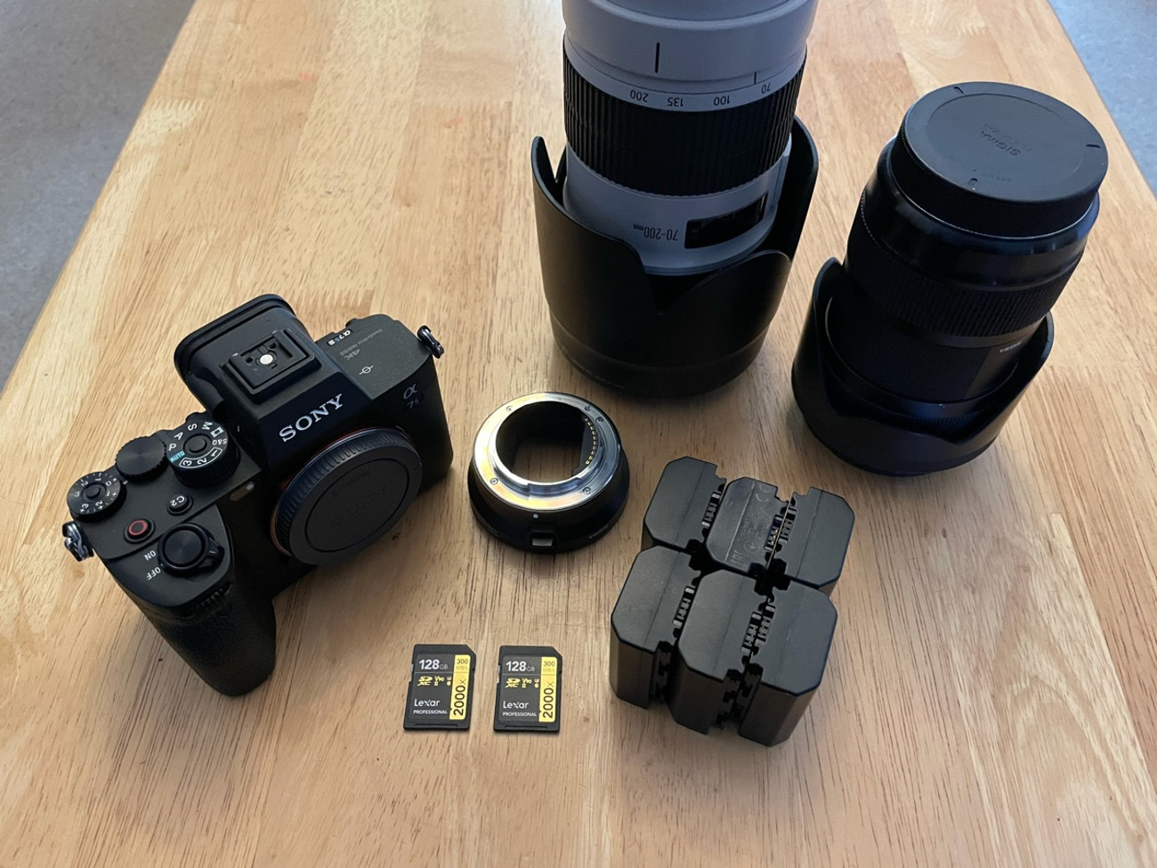 Sony a7s3 (a7siii) pro filmmakers kit (sigma 18-35 and canon 70-200)