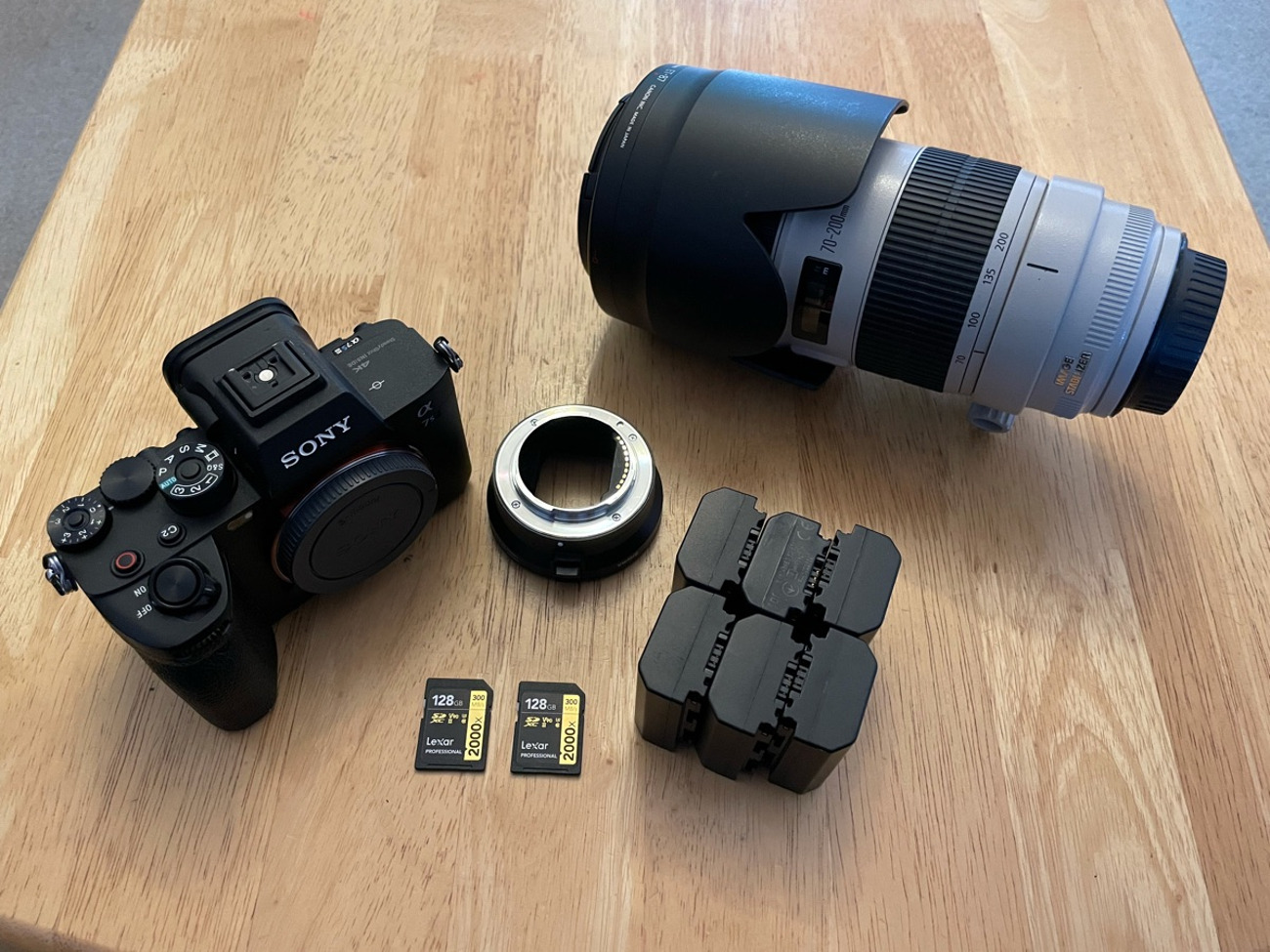 Sony a7s3 (a7siii) with canon 70-200mm 2.8 ii zoom lens