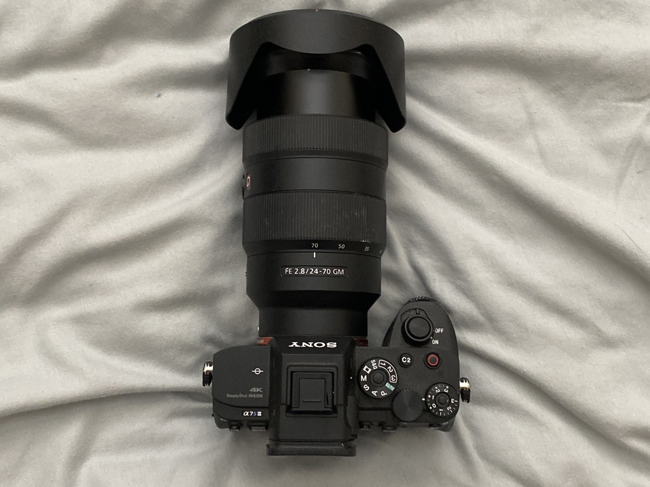 Sony a7siii with sony 24-70mm f2.8 gm lens + 2x batteries