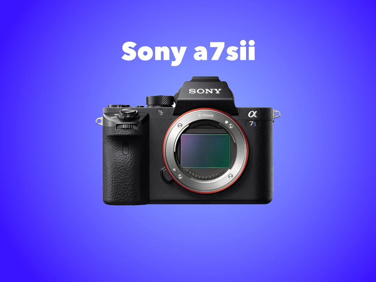 Sony a7sii (body only)