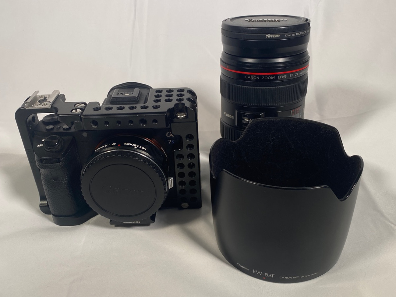 Sony a7sii plus canon 24-70