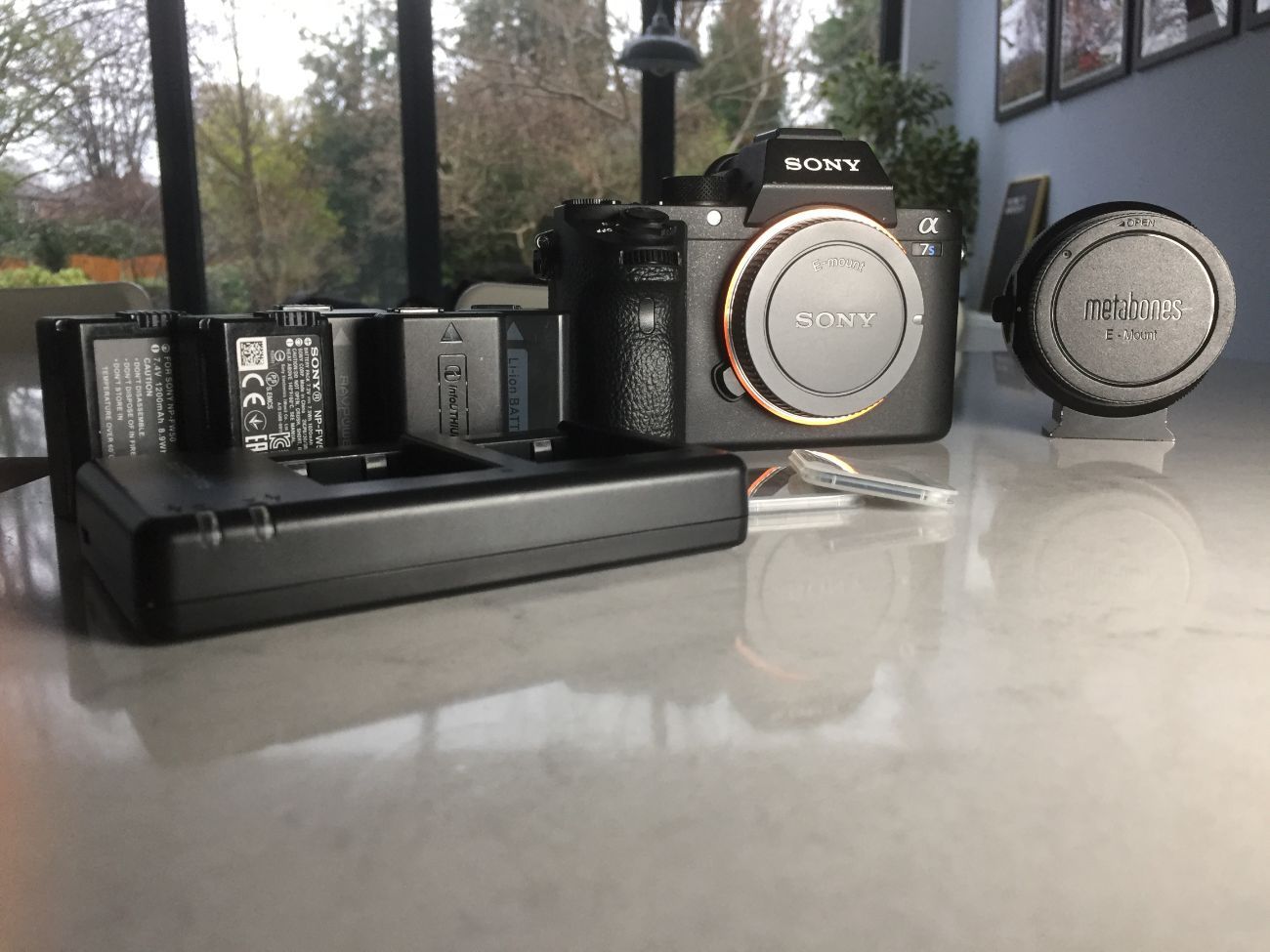 Sony a7sii with metabones and accessories