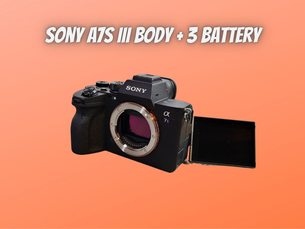 Sony a7siii 3 - body + 160gb 800mb/s card + 3x battery
