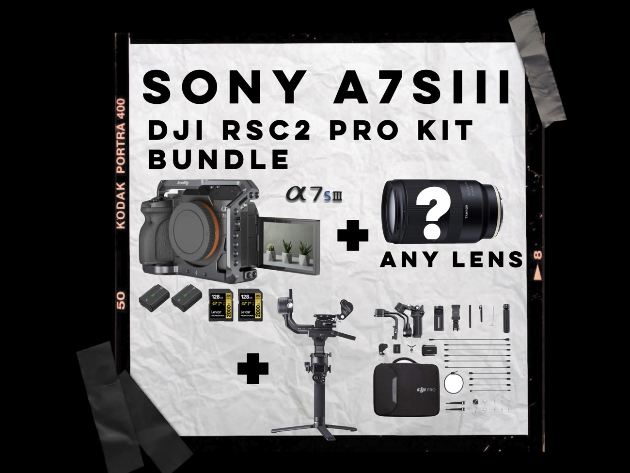 Sony a7siii + dji rsc 2 + any lens bundle