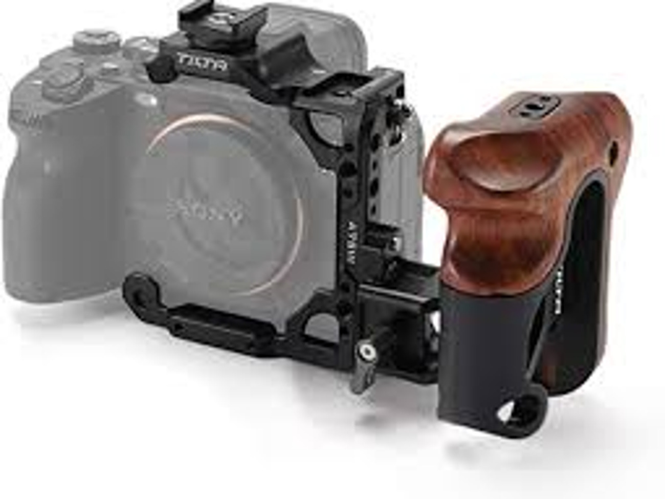 Sony a7siii/a7iv tilta half cage with wooden handle 