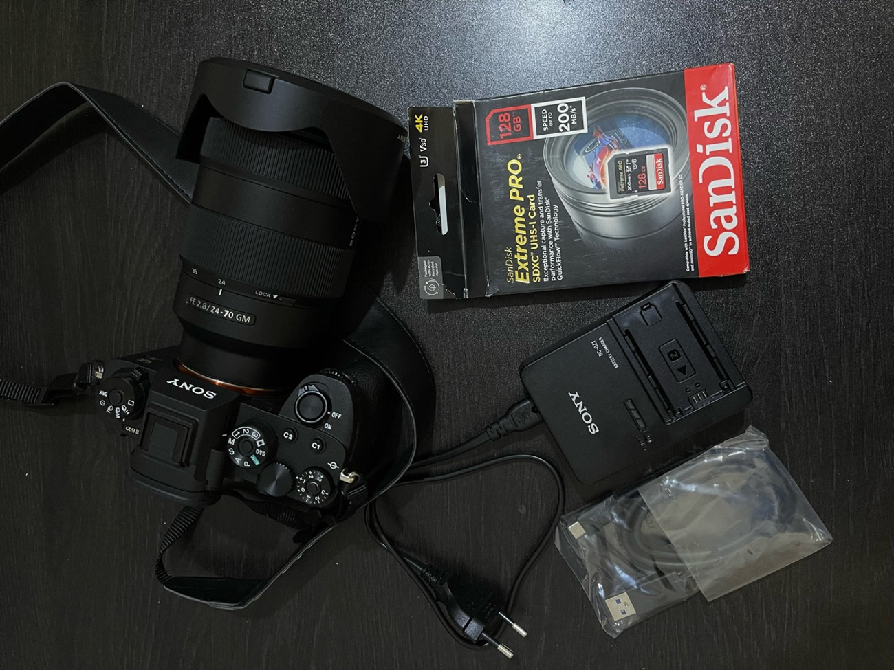 Sony a9ii full frame body with 24-70mm f2.8g lens