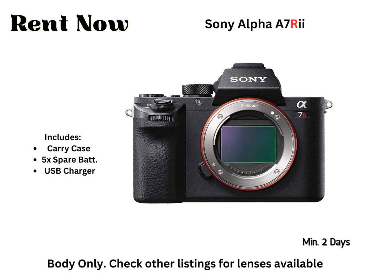 Sony alpha a7r iii 42 mp full frame camera