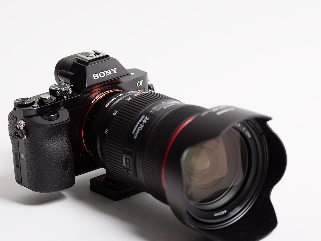 Sony alpha a7r iii w/ lens (canon 24-70 l ii)