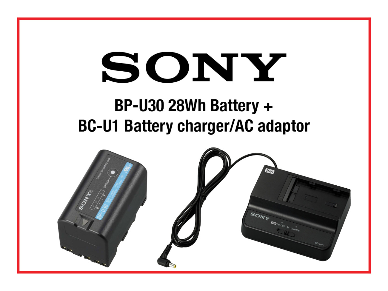 SONY BC-U1A ビデオカメラ用充電器 36W SONY BC-U1 バッテリー