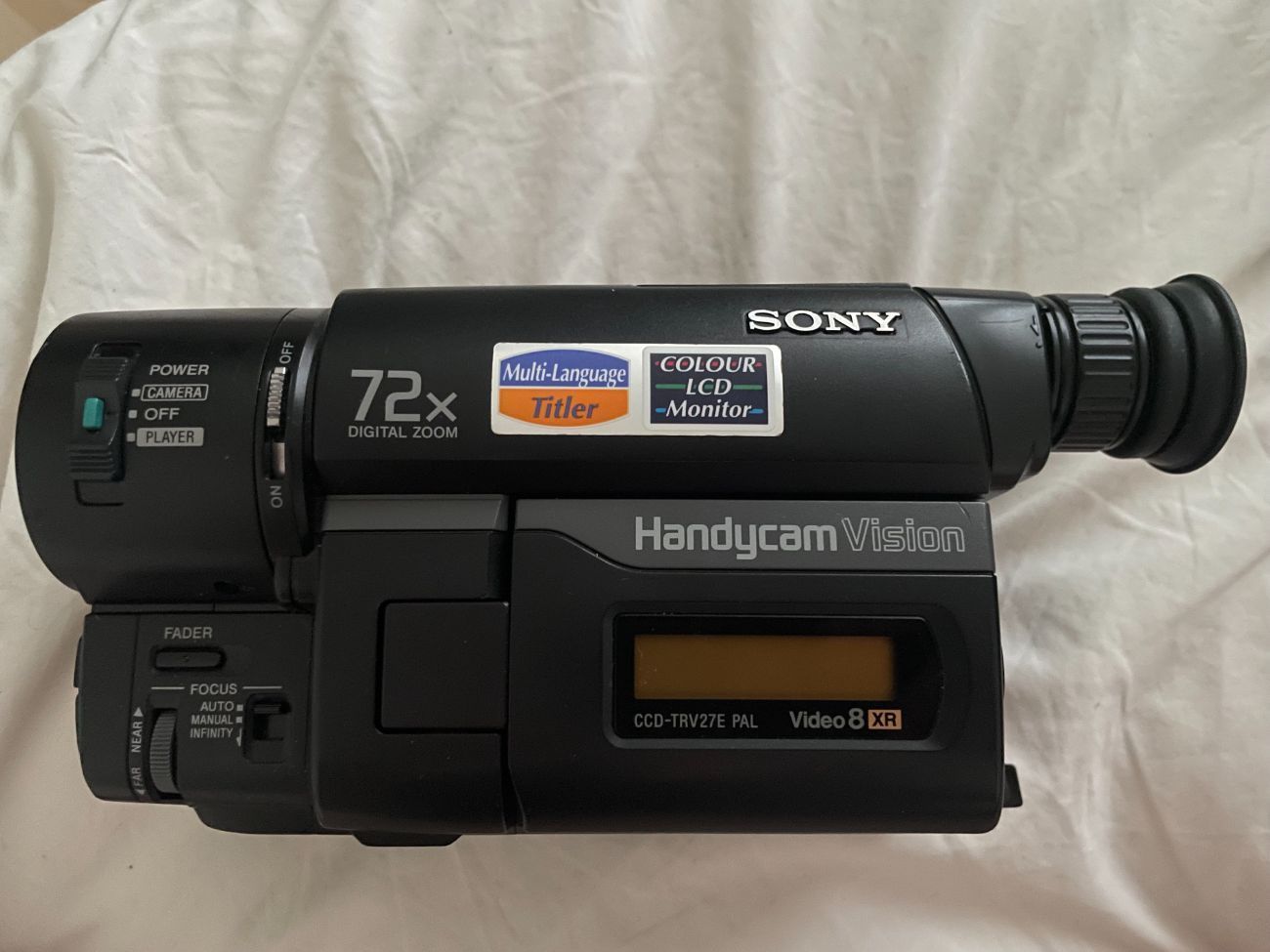 Sony Video Camera 1990 Old Recording Camera Old Vhs Camcorder