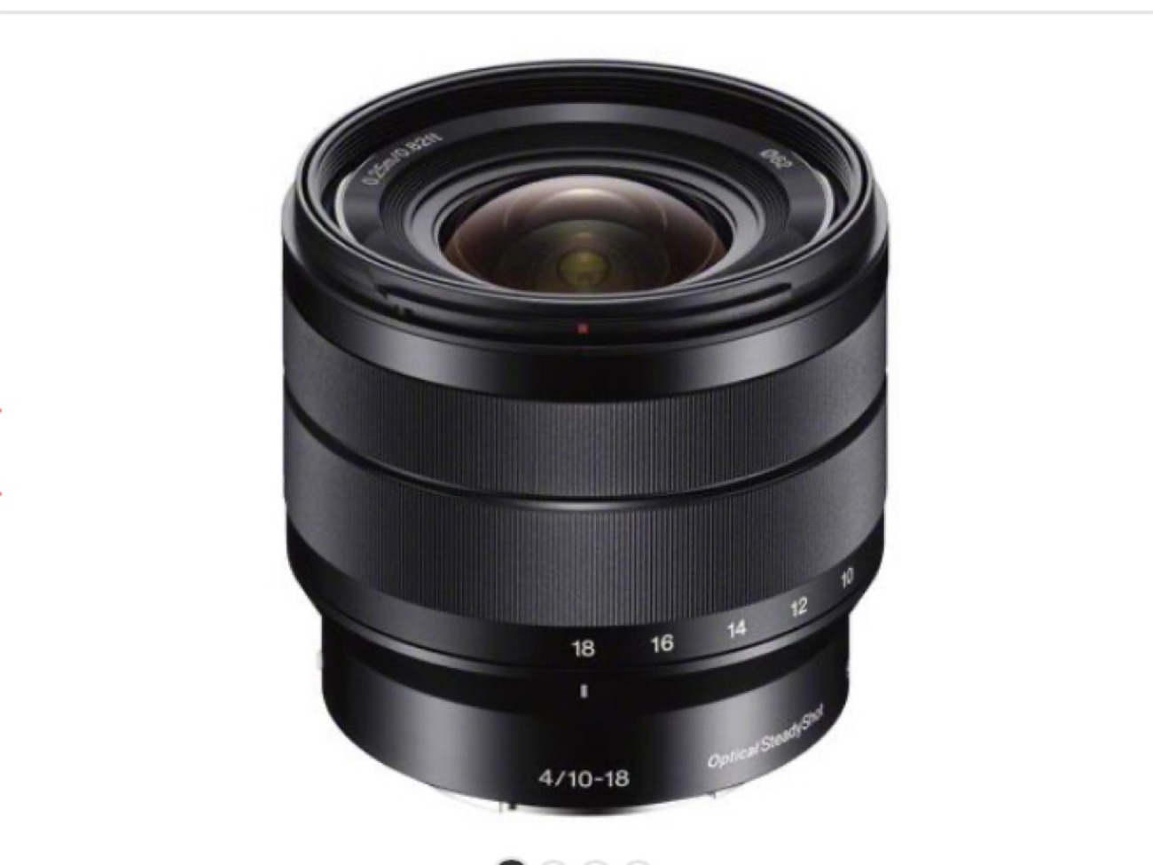 Sony e 10-18mm f4 oss lens