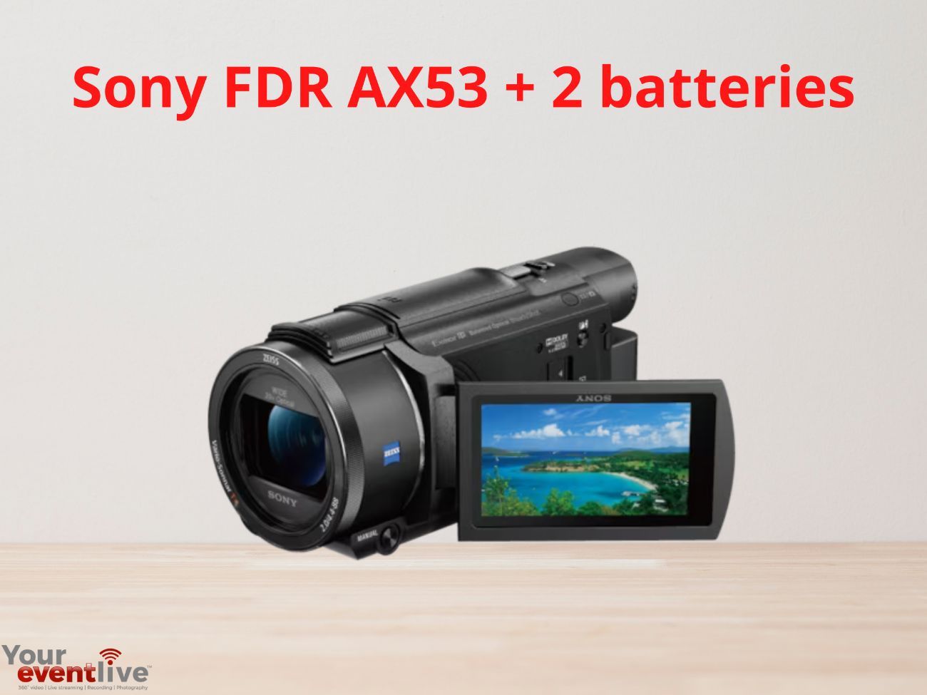 Sony fdr ax53 4k handycam camcorder