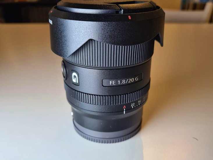 Sony fe 20mm f/1.8 g lens