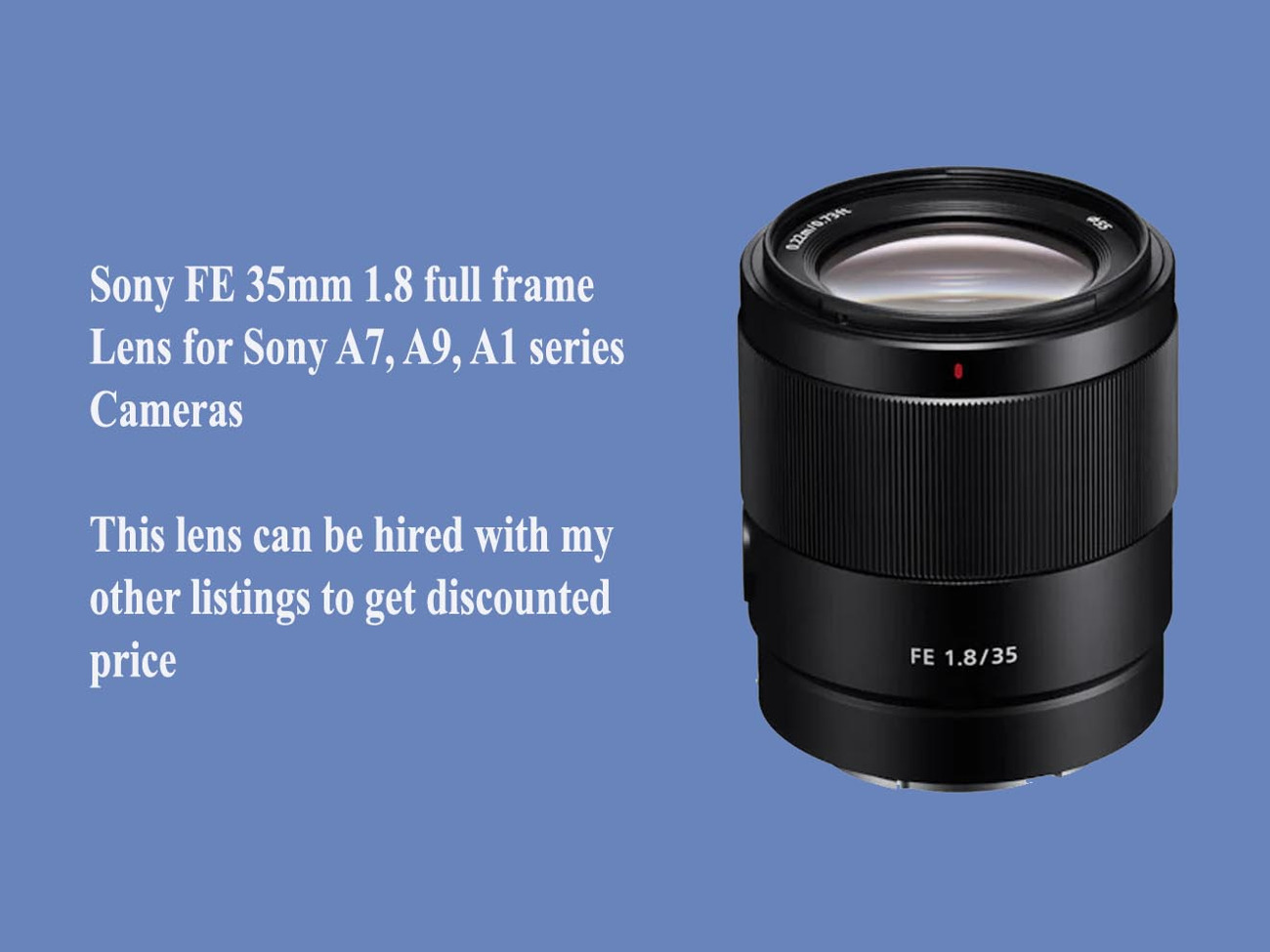 Sony fe 35mm f1.8 lens