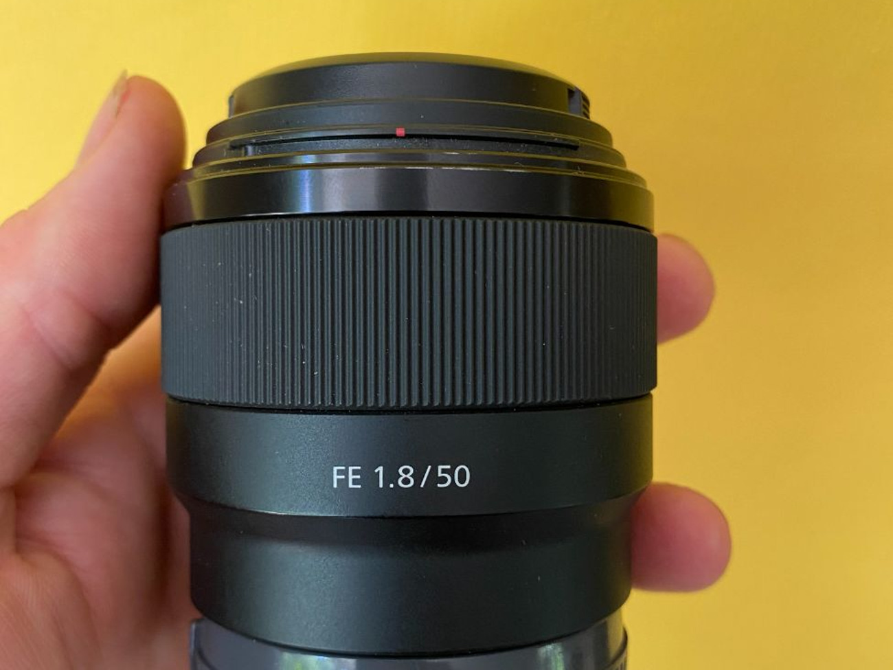 Sony fe 50mm f/1.8 e mount lens