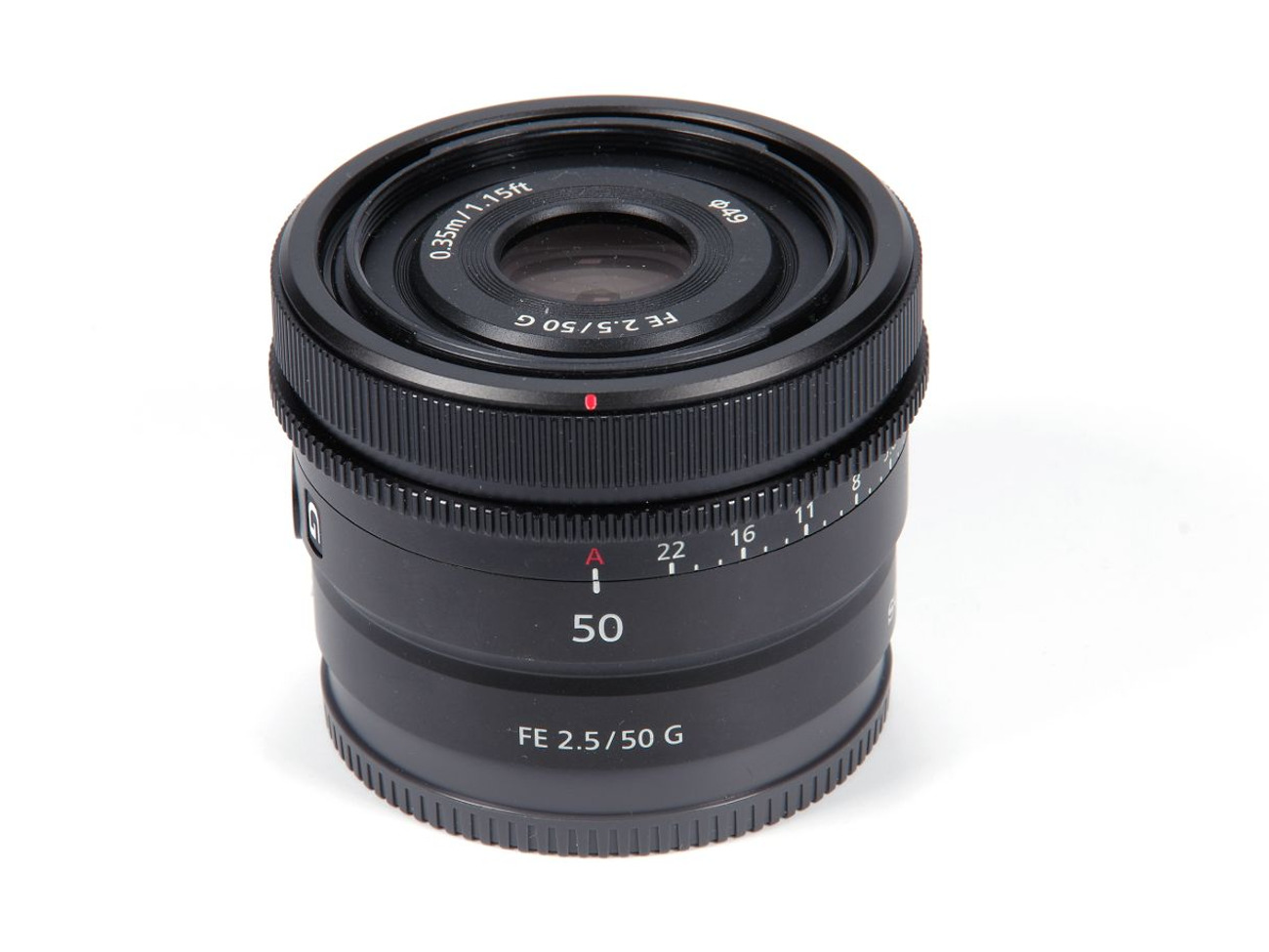 Sony fe 50mm f2.5 g lens