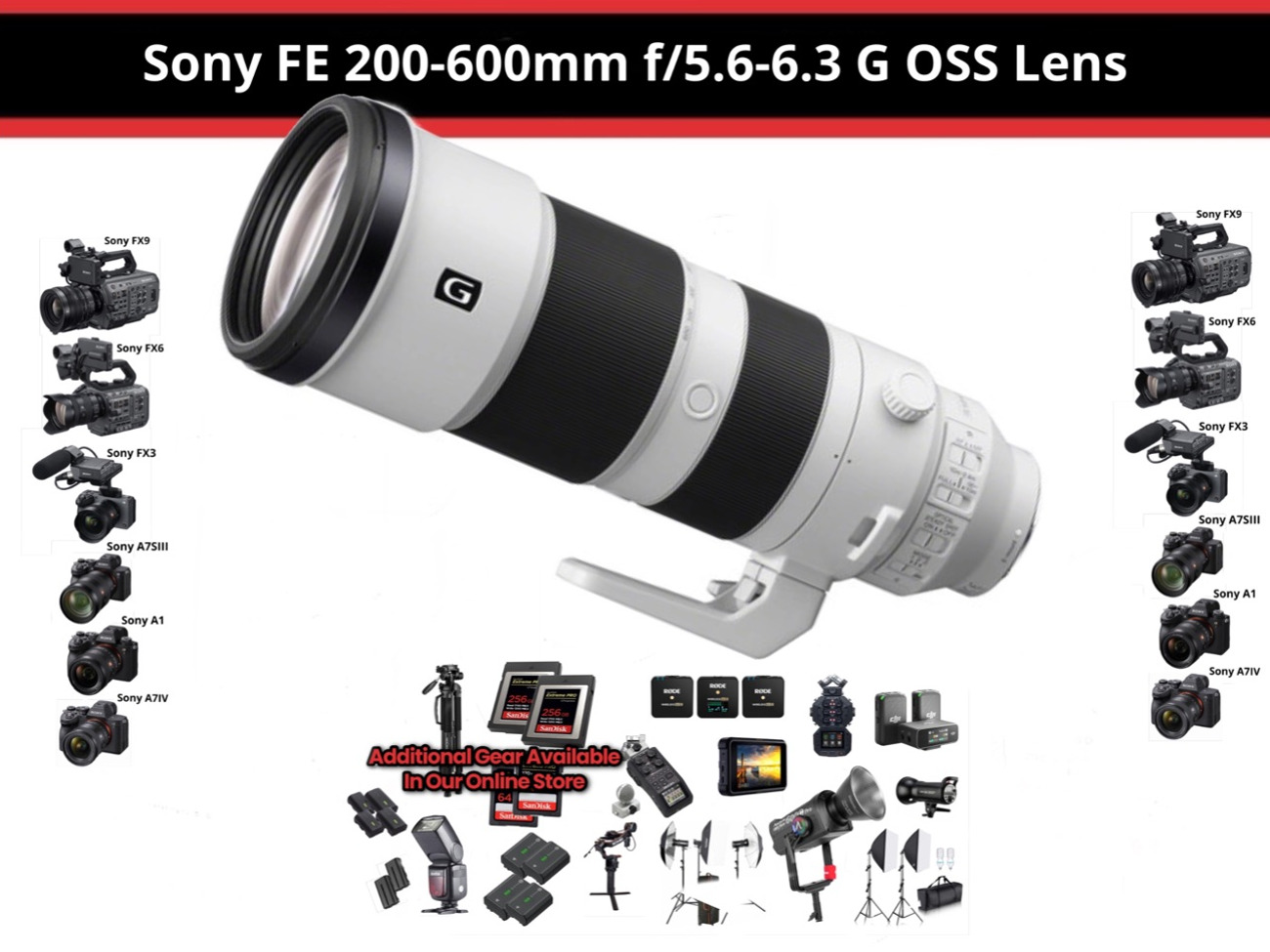Sony fe 70-200mm f2.8 g master oss ii lens