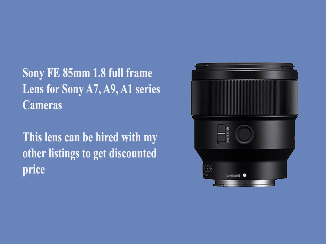 Sony fe 85mm 1.8 lens