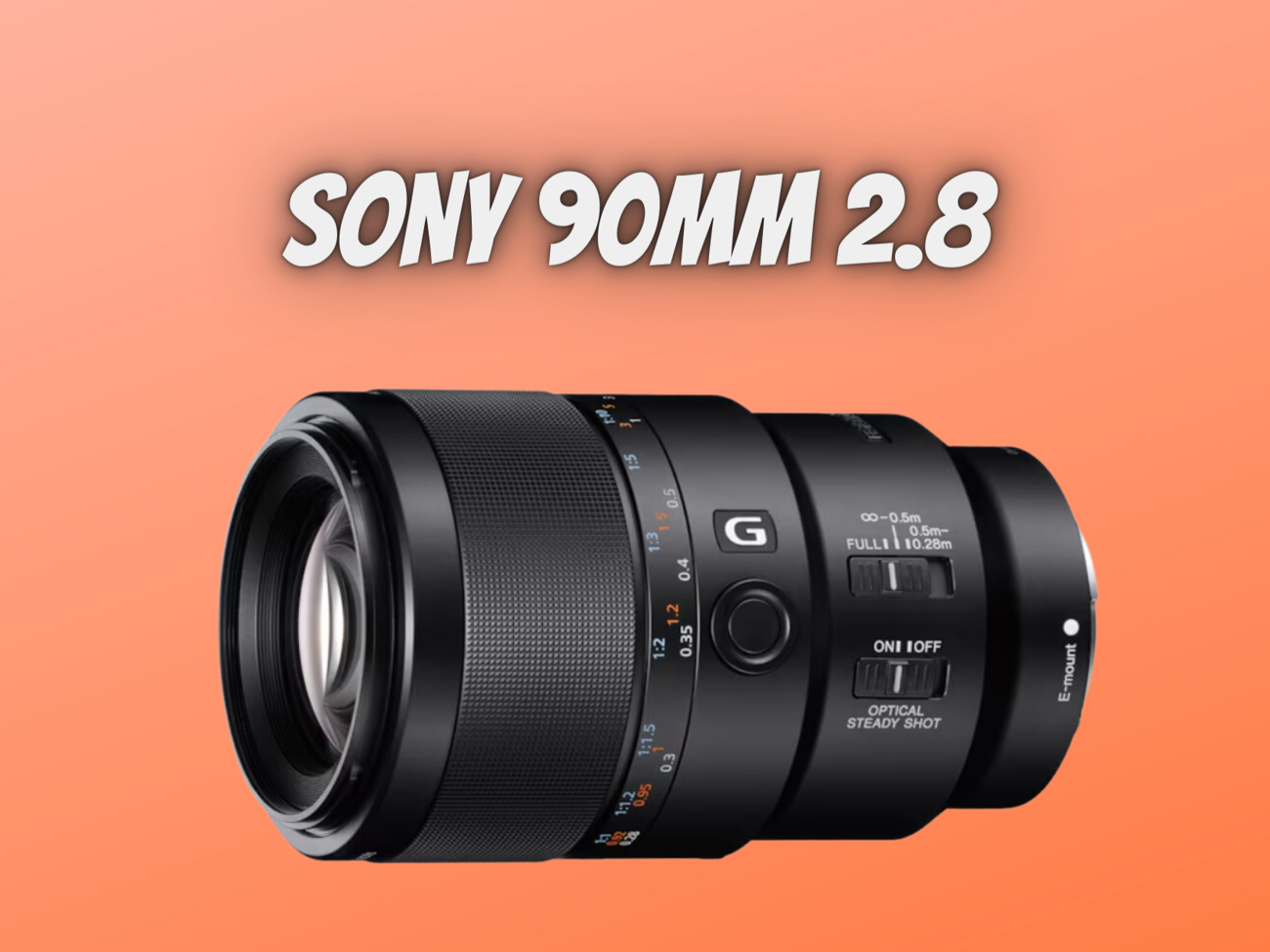 Sony fe 90mm f2.8 macro g oss lens