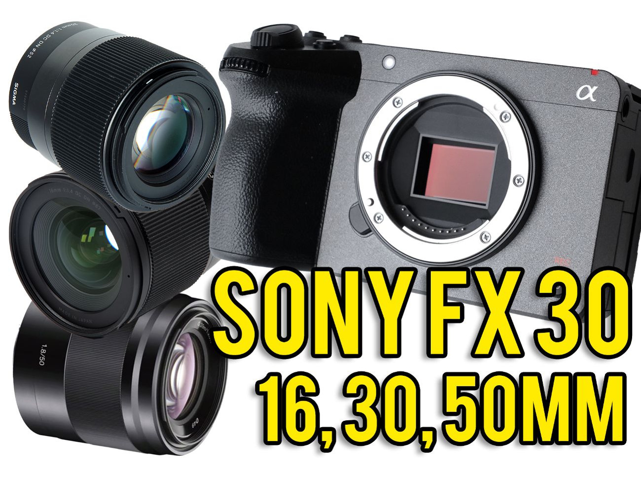 Rent Sony FX 30 w/ 16, 30, 50mm Lenses (Cinema Line Camera) from