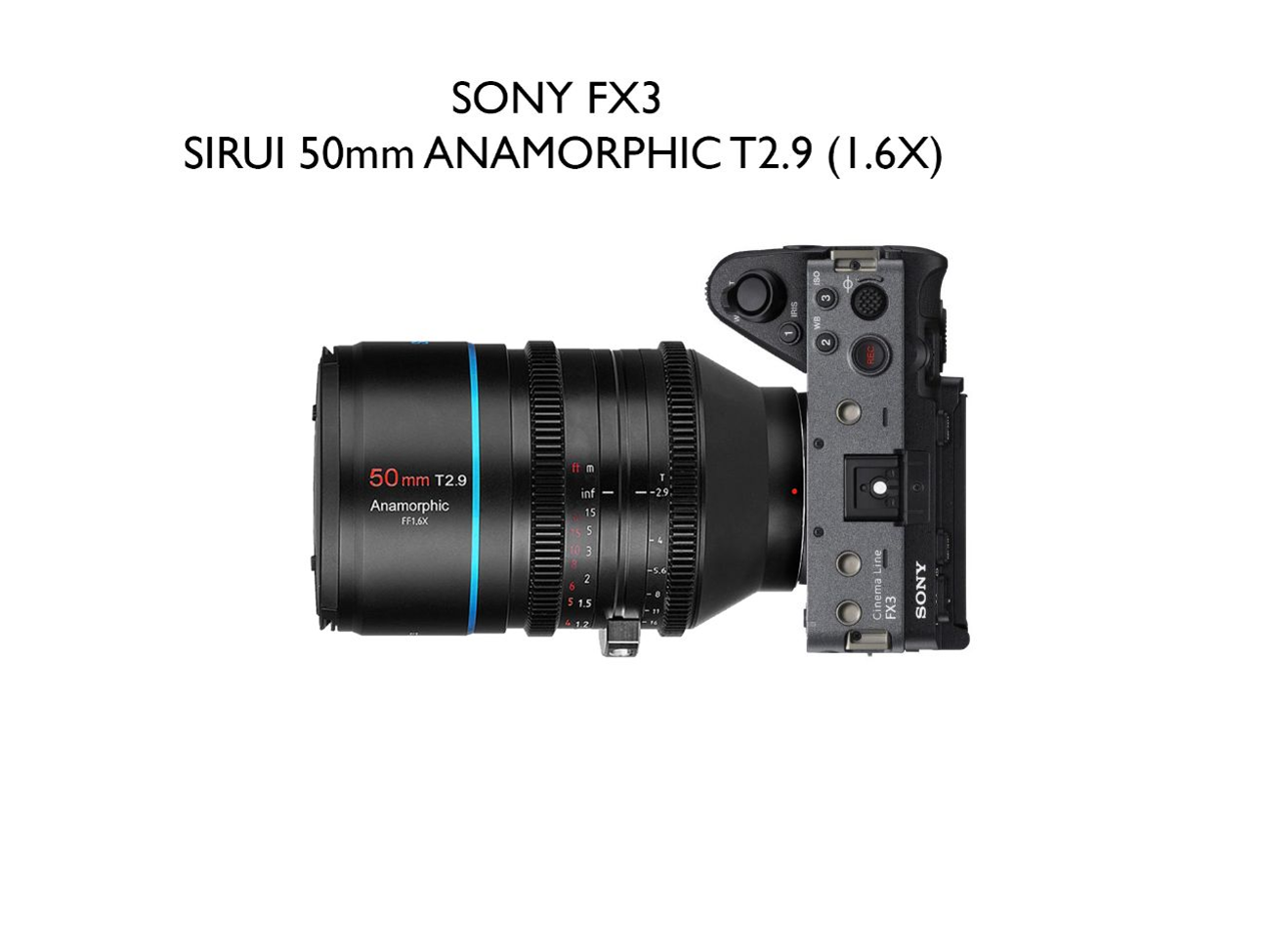 Sony fx3 - 50mm anamorphic sirui t2.9 (1.6x)