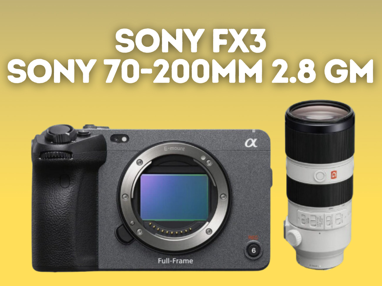 Sony fx3 + 70-200mm 2.8 gm lens 70-200 mm - 320gb