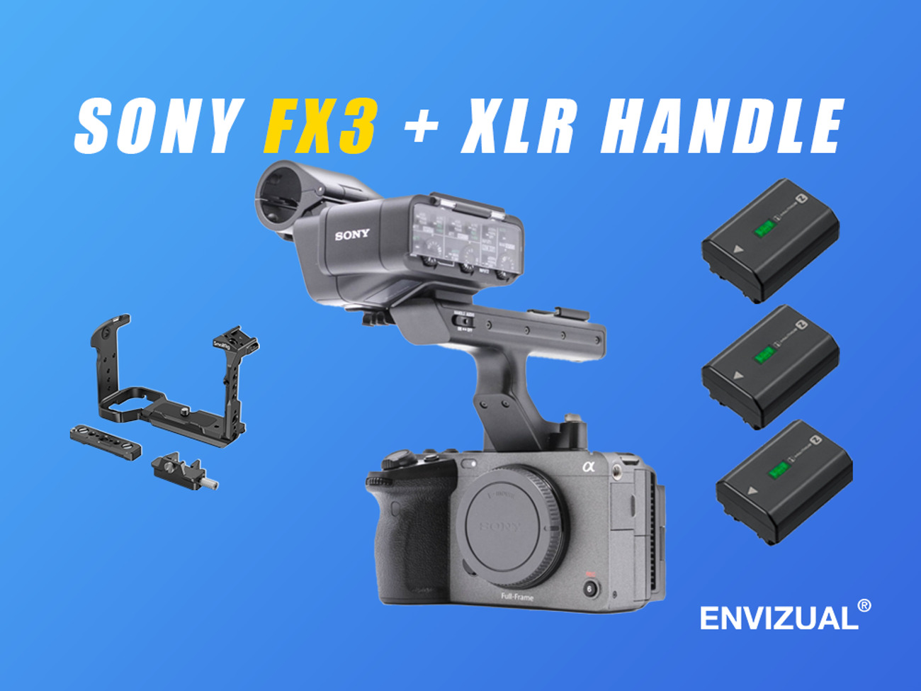 Sony fx3 cine camera + xlr top handle