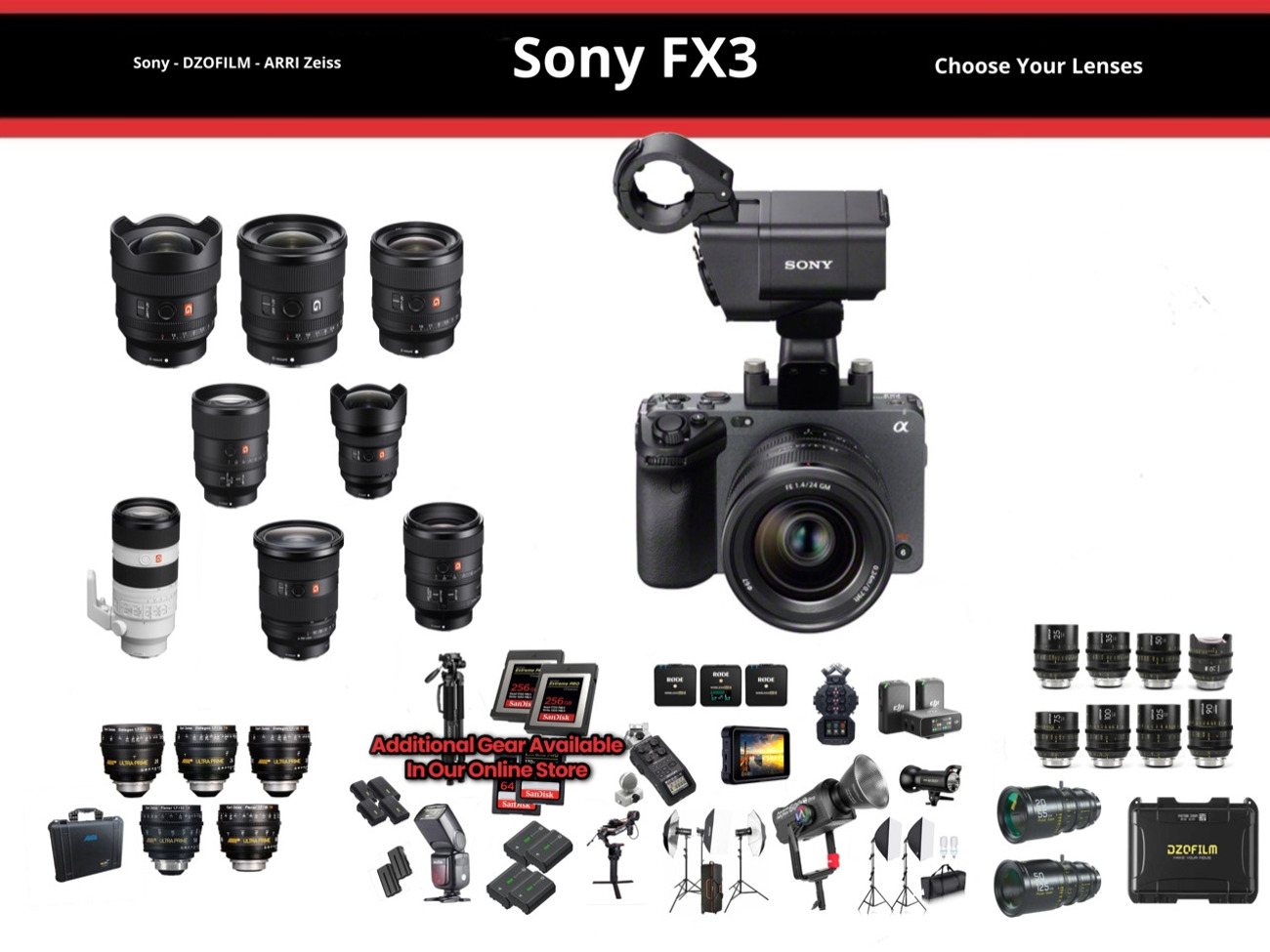 Sony fx3 cinema camera body