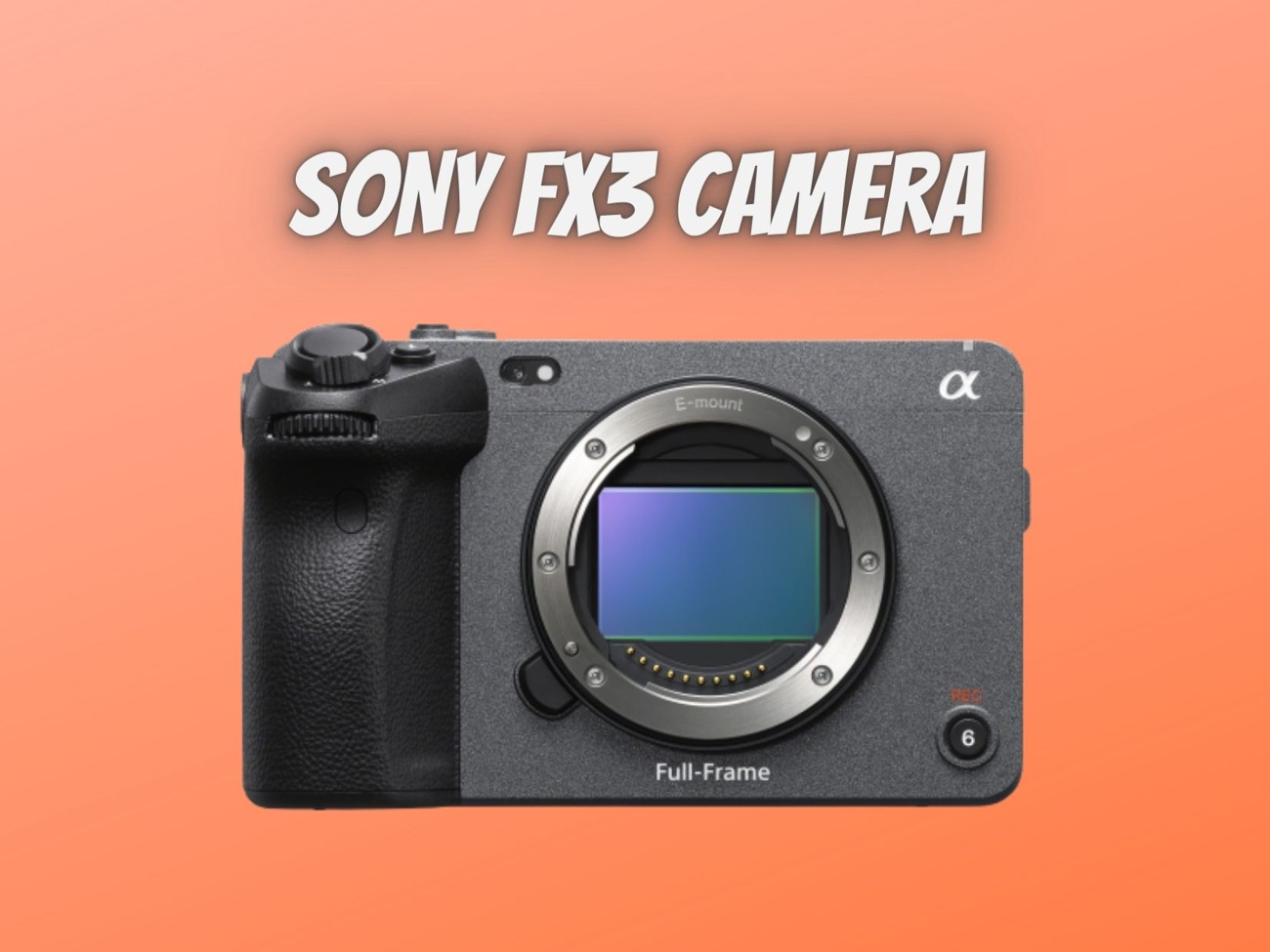 Sony fx3 cinema line full-frame camera 