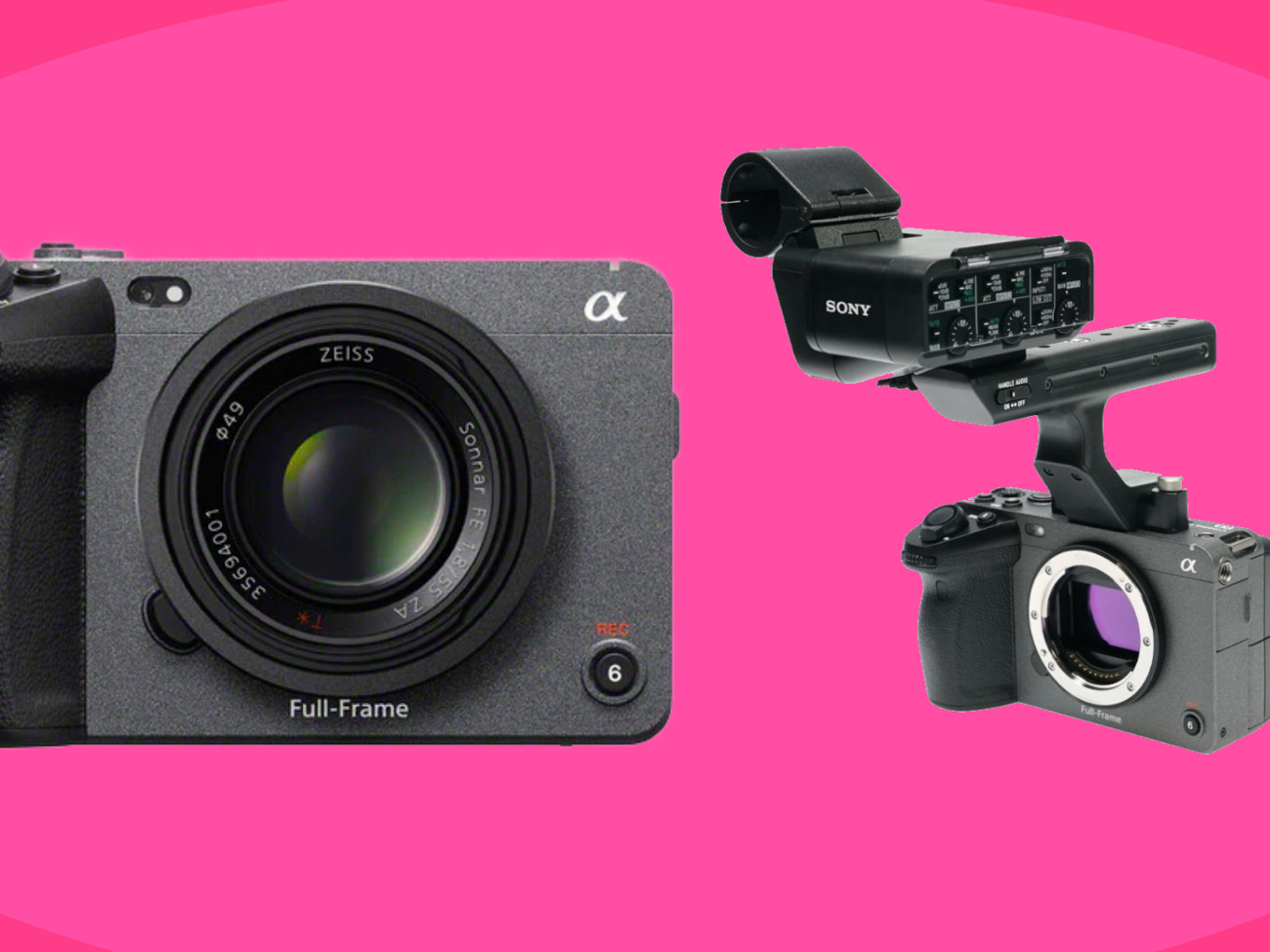 Sony fx3 with xlr top handle