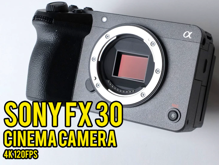 Sony fx30 cinema camera - 4k 120fps