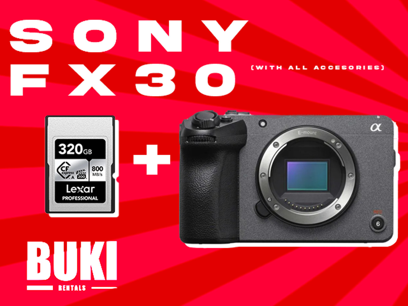 Sony fx30 cinema camera 4k