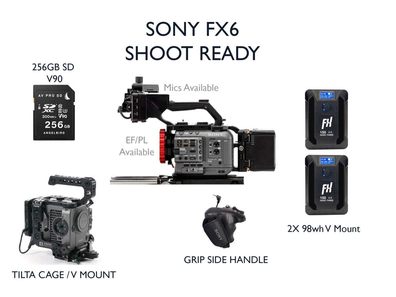 Sony fx6 basic package bundle