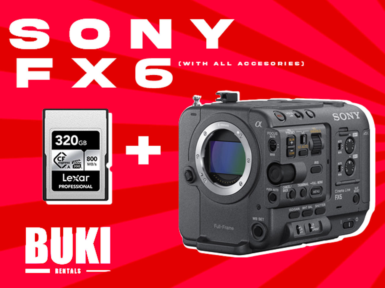 Sony fx6 cinema camera 4k 