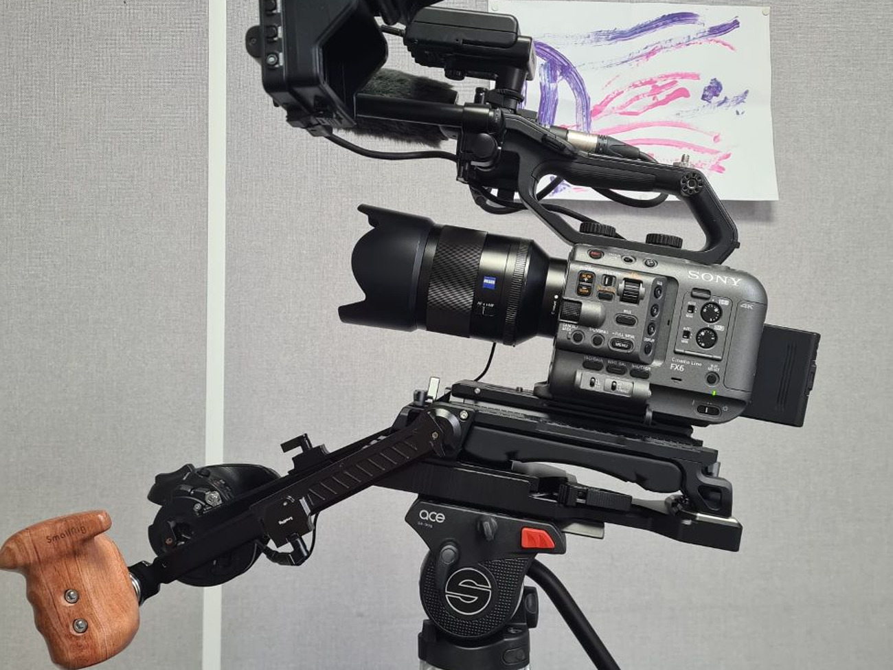 Sony fx6 camera w/ sony lens, tripod and shoulder mount included