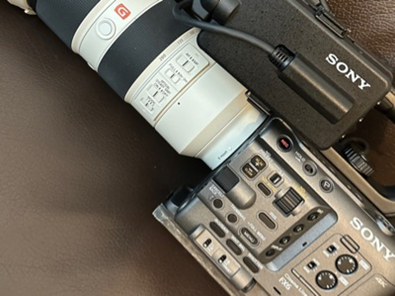 Sony fx6 ,gm lens ,monitor & operator.