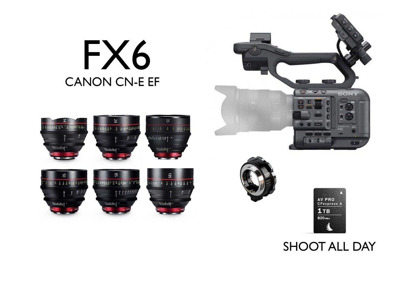 Sony fx6 w extras 