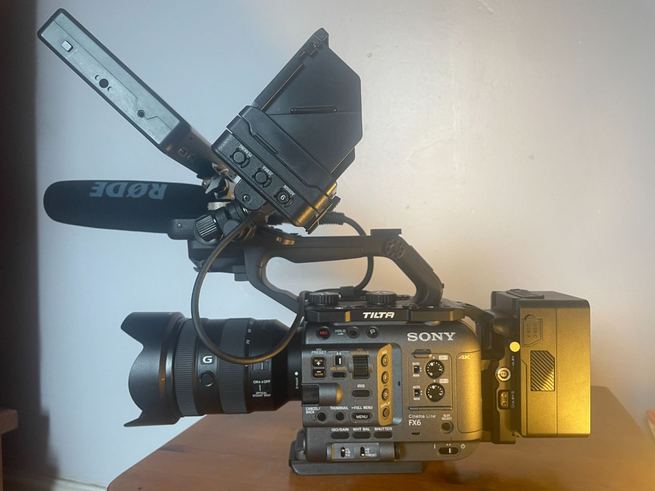 Sony fx6 with shoulder rig/lens/monitor/mic/accessories 
