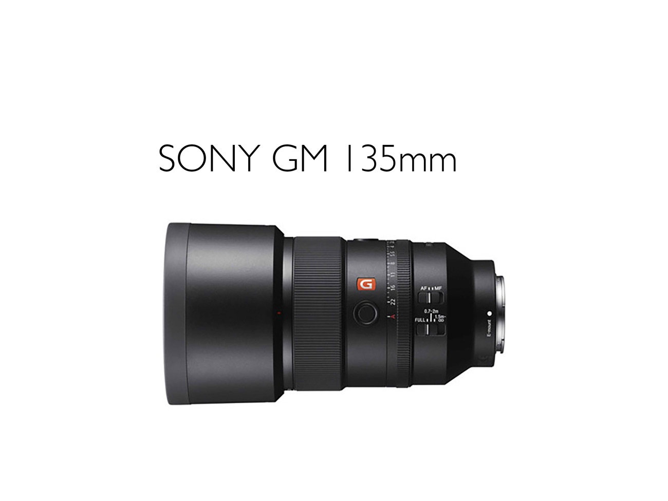 Sony g master gm 135mm f2.8 prime lens