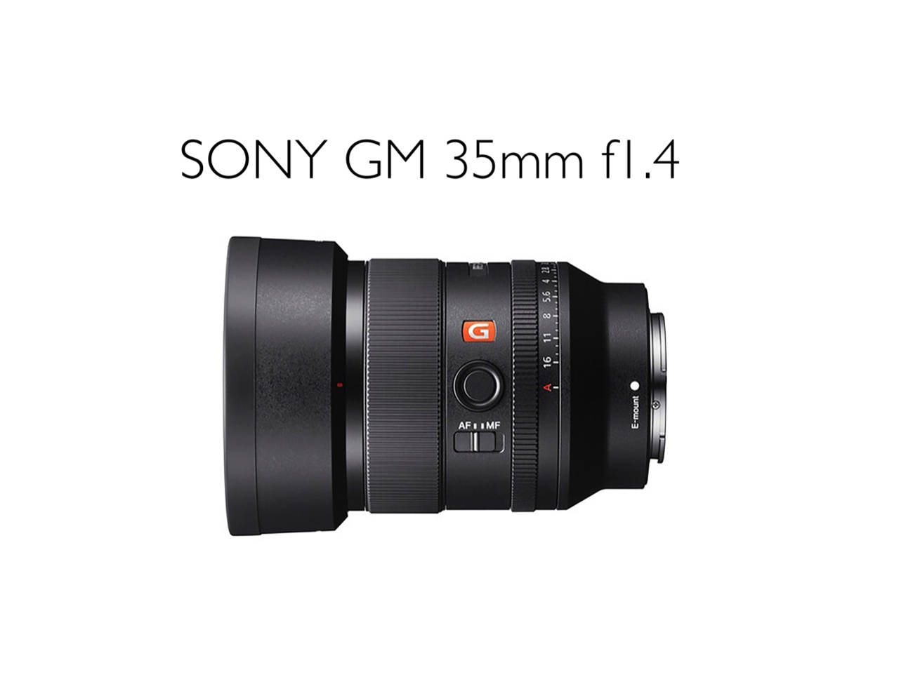 Sony g master gm 35mm f1.4 prime lens