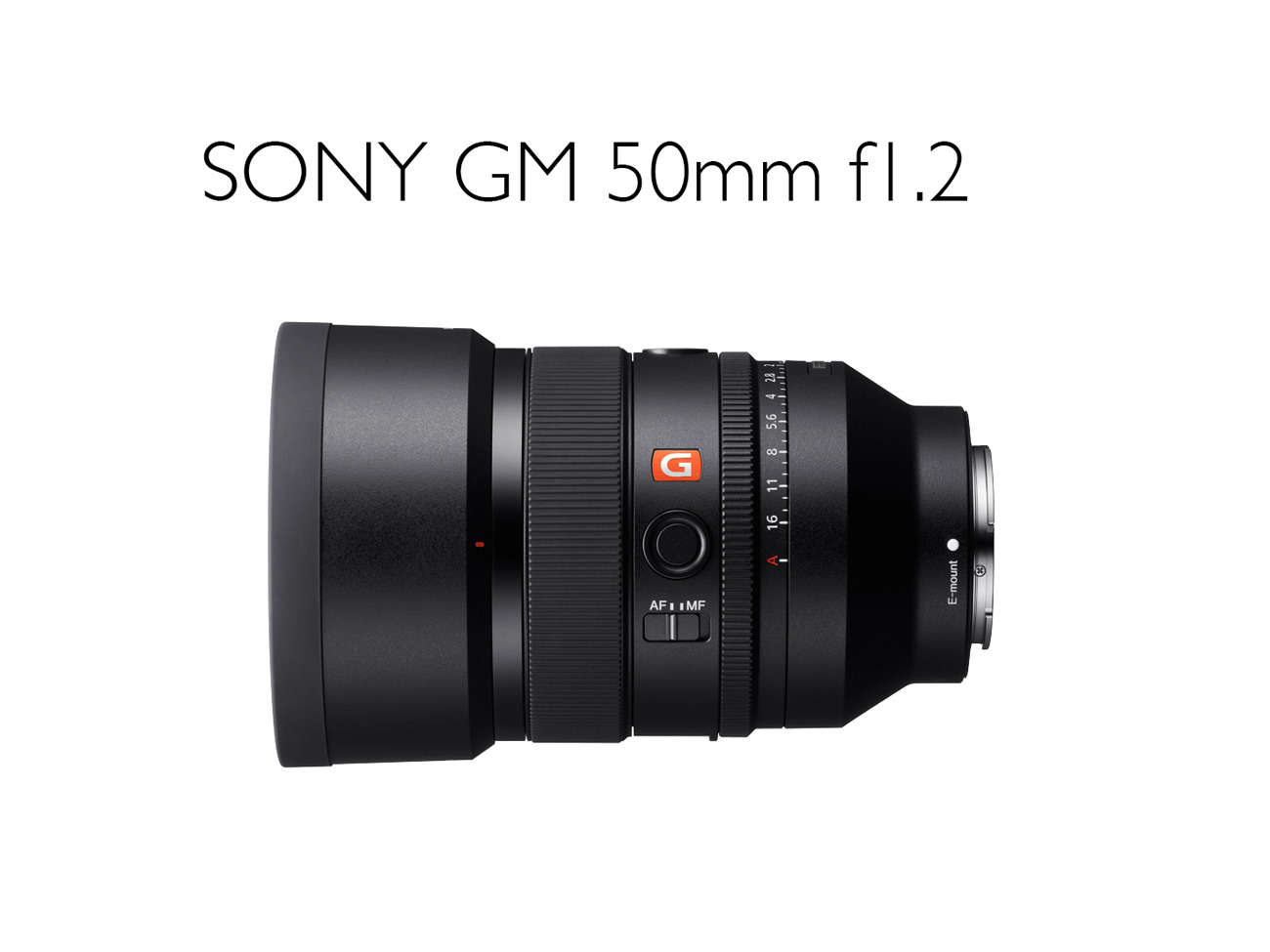 Sony g master gm 50mm f1.2 prime lens