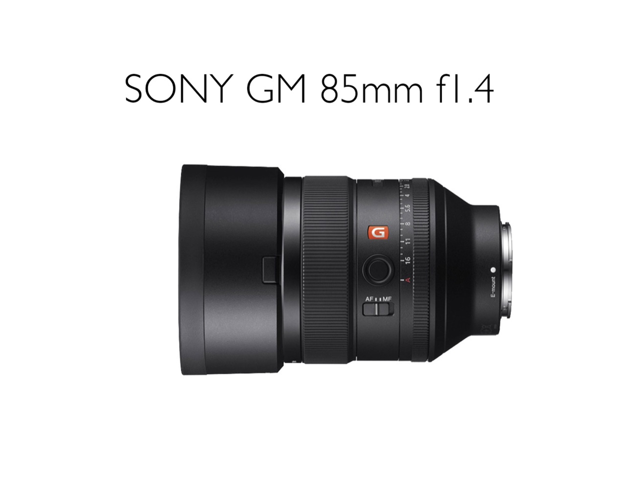 Sony g master gm 85mm f1.4 prime lens