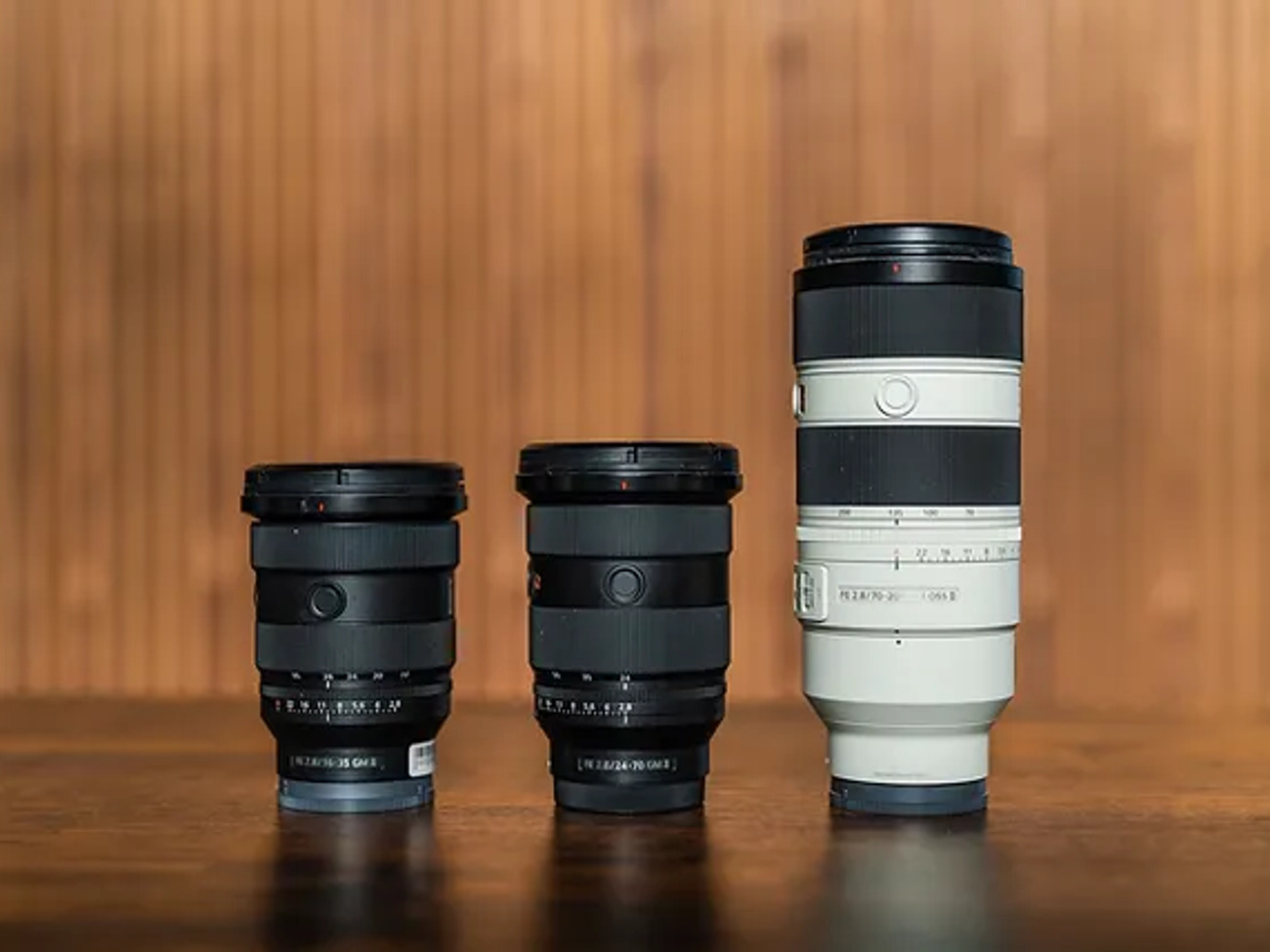 Sony gm - g master zoom lens set: 16-35 , 24-70, 70-200 all mk ii