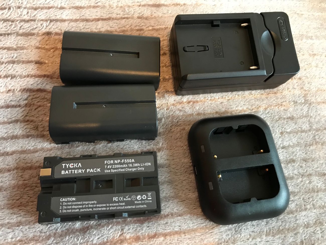 Sony np-f550 compatible batteries & chargers