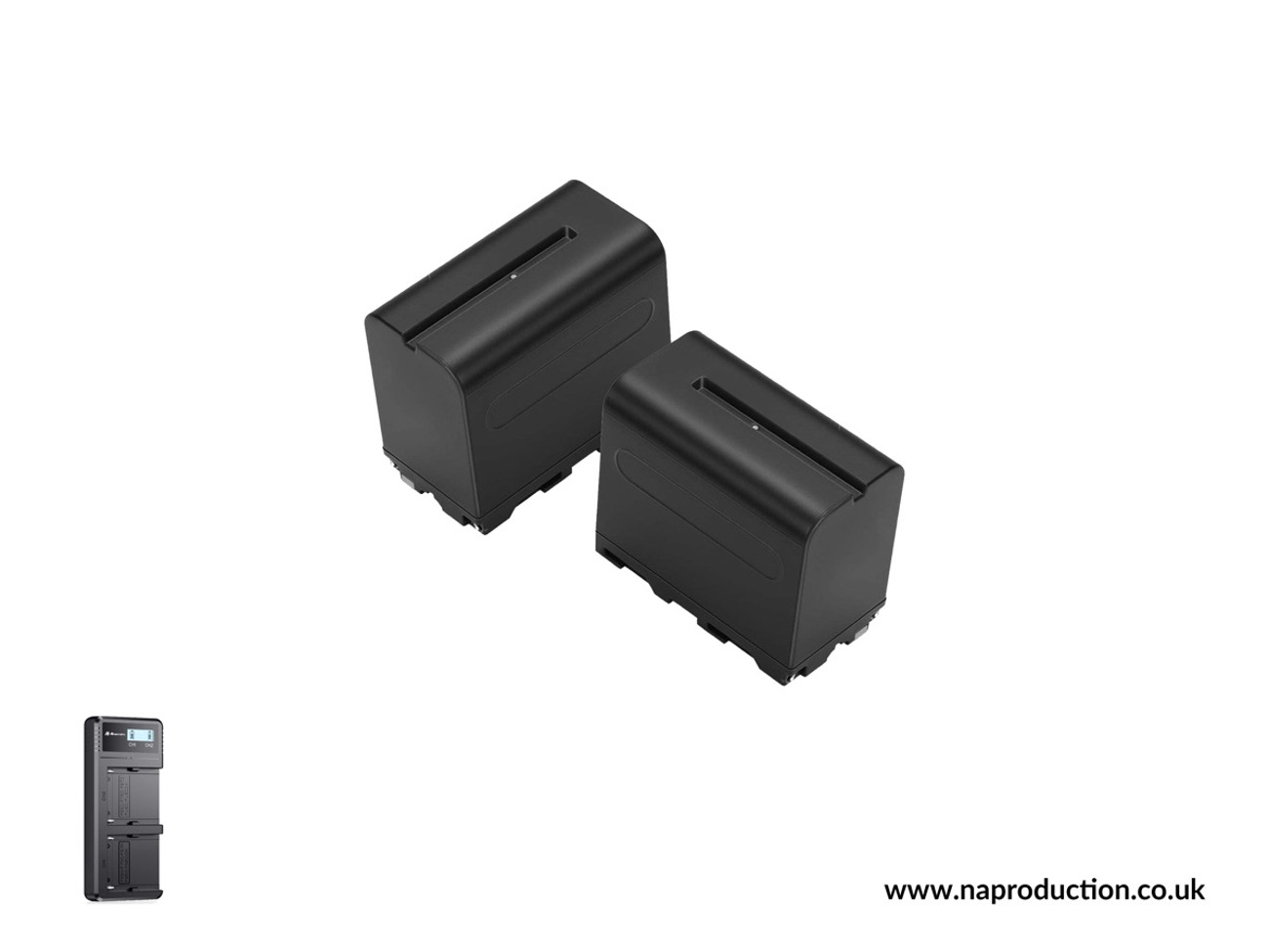 Sony np-f970 batteries (x2) w/ charger