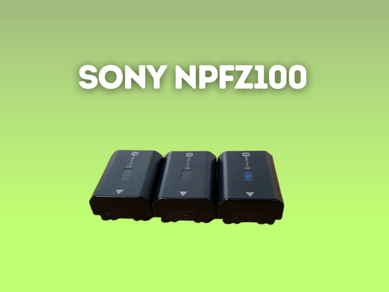 Sony npfz100 rechargeable - 3x sony batteries